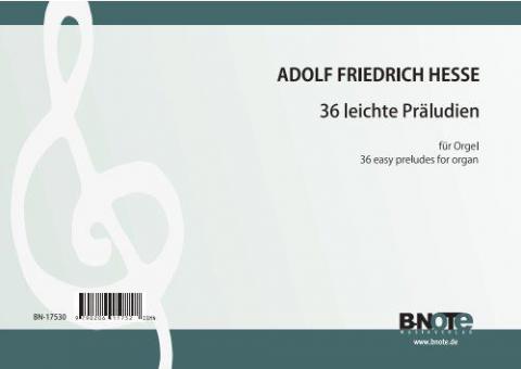 36 easy preludes for organ 