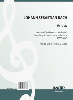 Arioso from harpsichord concerto BWV 1056 (Arr. organ solo) 
