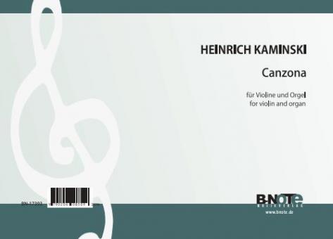 Canzona for violin and organ 
