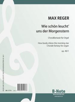 Choral fantasy 'How lovely shines the morning star' for organ op.40/1 