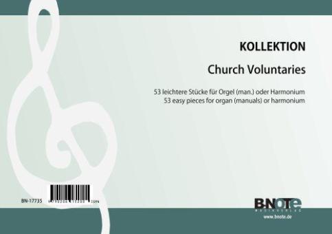 Church Voluntaries - 53 easy pieces for organ (man.) or harmonium 