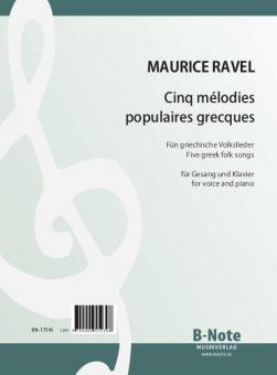 Cinq mélodies grecques per voce e pianoforte 