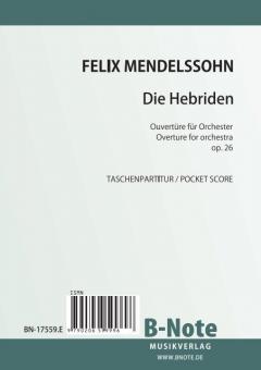 The Hebrides - Overture for orchestra op.26 (Pocket score) 