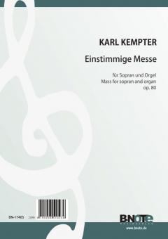 Mass in G for sopran and organ op.80 