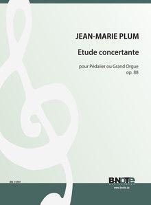 Etude concertante for organ or pedal piano op.88 