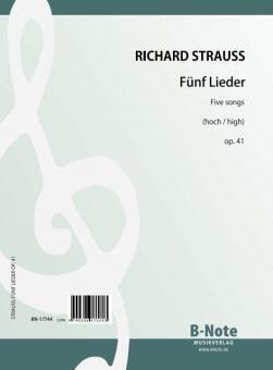 Five songs op.41 (high) 