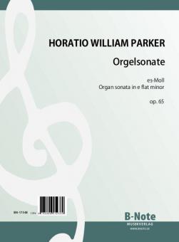 Organ sonata in e flat minor op.65 