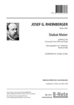 Stabat Mater in g minor for choir and organ op.138 (choral score) 