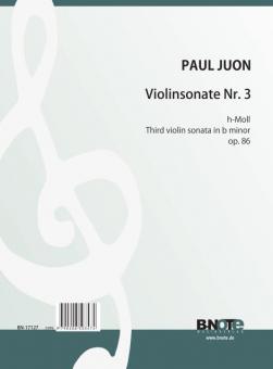 Third violin sonata in b minor op.86 