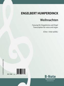 Weihnachten (Christmas) for voice, organ and SATB choir ad.lib. (Arr.) 