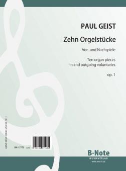 Ten organ pieces (pre- and postludes) op.1 
