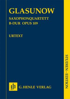 Saxophone Quartet B flat major op. 109 