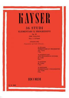 36 Studi Elementari e Progressivi Op. 20 Book 1 