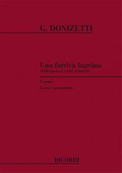 Una Furtiva Lagrima Tenor Piano Italian L'elisir D Amore Act2 