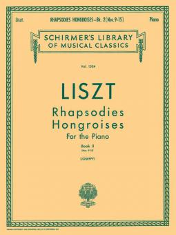 Rhapsodies Hongroises Book 2 Piano Nos 9-15 Hungarian Rhapsodys 