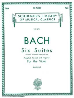 Six Suites For Unaccompanied Viola 
