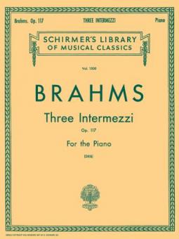 3 Intermezzi Op.117 