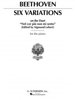 6 Variations On Nel Cor Piu Non Mi Sento 