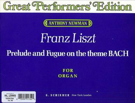 Prelude and Fugue on the Theme Bach (Great Performers Edition) 