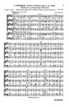 God So Loved The World Solo Quartet Possible 