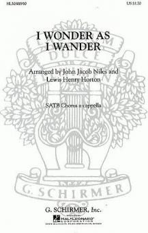 I Wonder As I Wander A Cappella Soprano Or Tenor Solo 