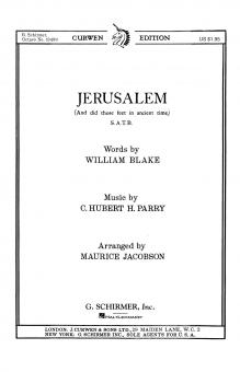 Jerusalem And Did Those Feet In Ancient Time (Key Of F) 