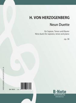 Nine duets for soprano, tenor and piano op.38 