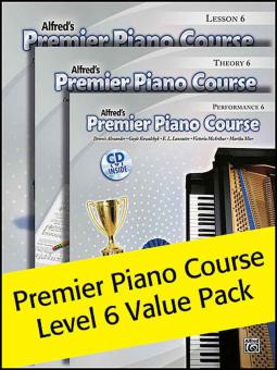 Premier Piano Course, Lesson, Theory & Performance 6 (Value Pack) 