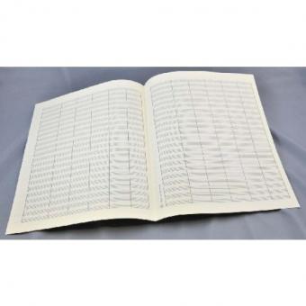 Notenpapier Quart-Format hoch (27x34) 22 Systeme mit Taktstrichen 