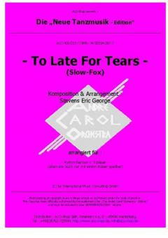 Too Late For Tears Download