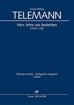 Herr, lehre uns bedenken TVWV 1:763 Standard