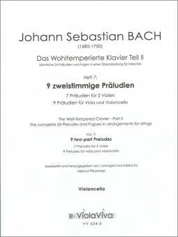 Wohltemperiertes Klavier Part 2, Vol. 7: Two-part Preludes 