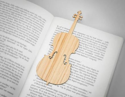 Lesezeichen Cello Eiche 
