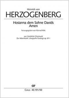 O hosanna, thou Son of David op. 81,I2 Download