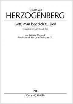 Gott, man lobt dich zu Zion op. 99,V1 Standard