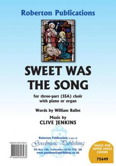 Sweet Was The Song 