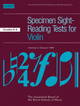 Specimen Sight-Reading Tests For Violin, Grades 6-8 
