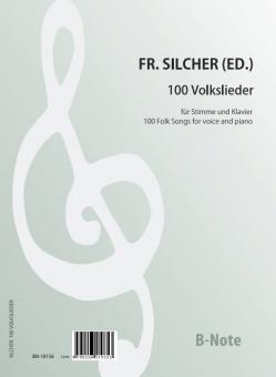 100 german folk songs for voice (ad.lib.) and piano 