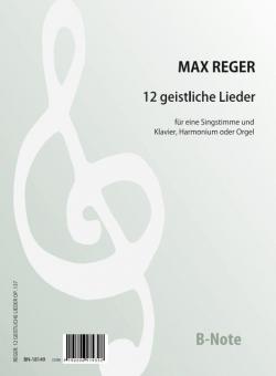 12 sacred songs for voice and piano (organ) op.137 