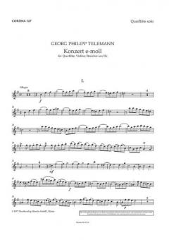 Concerto E Minor TWV 52:E3 