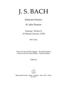 St. John Passion "O Mensch, bewein" BWV 245.2 