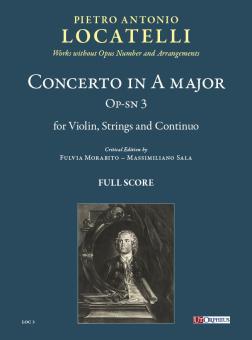 Concerto in La maggiore op-sn 3 