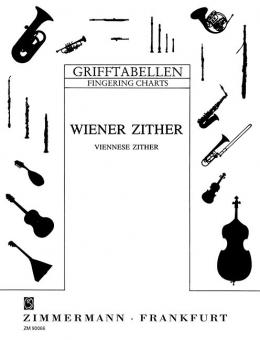 Fingering Table for Zither - Viennese Zither 
