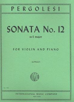 Violin Sonata No. 12 E major 