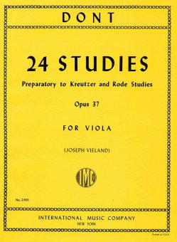24 Studies op. 37 (Preparatory To Kreutzer And Rode Studies) 