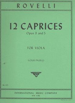 12 Caprices op. 3 & op. 5 