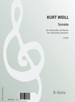 Sonata for violoncello and piano (1920) 