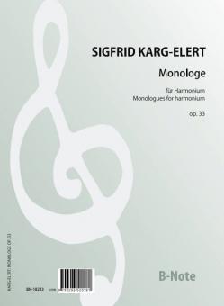 Monologues for harmonium op.33 