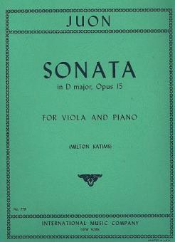 Sonata in D major, op. 15 
