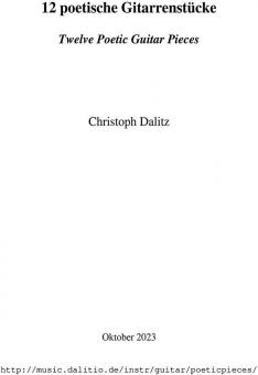 12 pezzi poetici per chitarra 